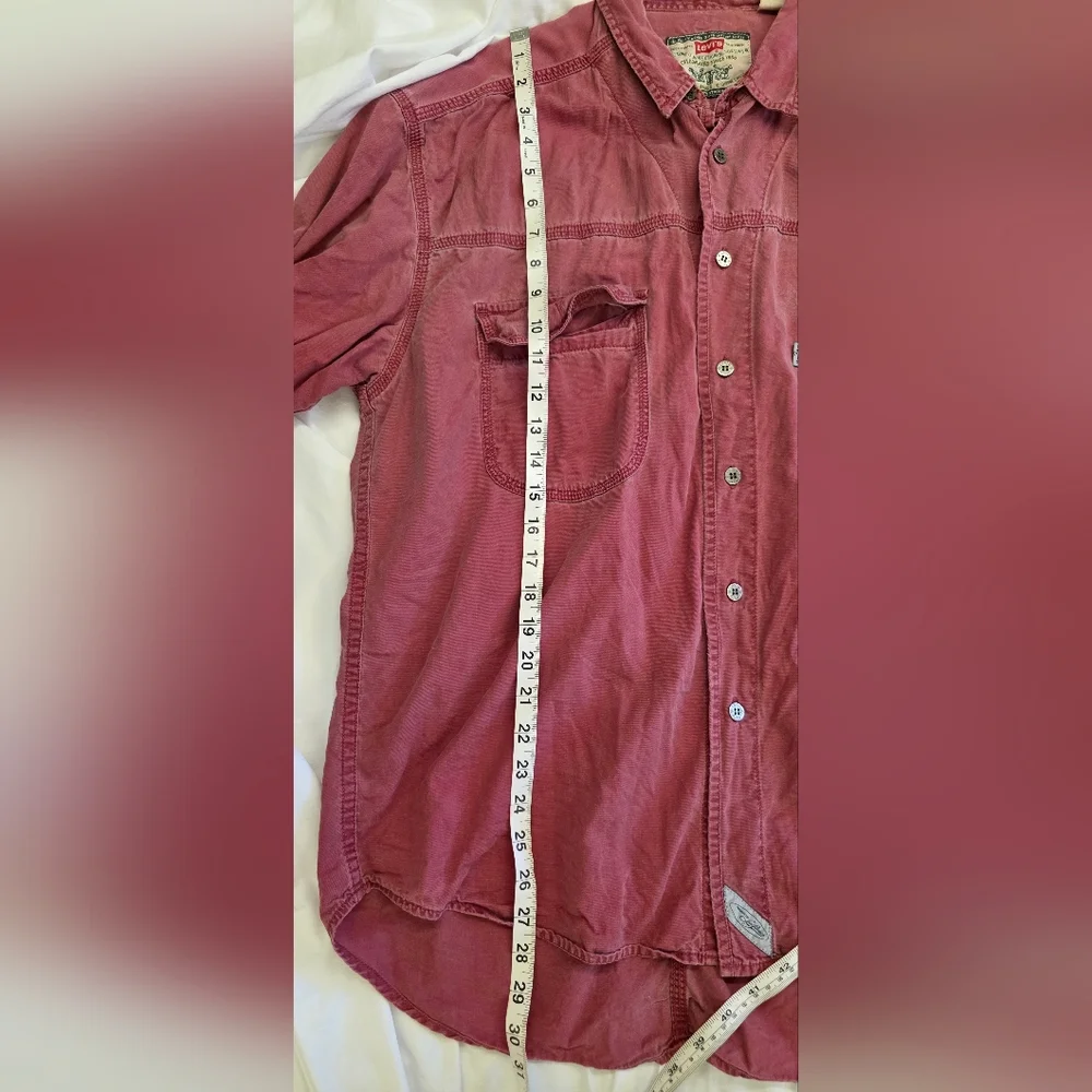 Levi’s American Originals Button Down Shirt Mens Large Red